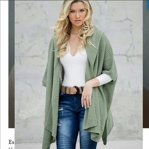 NWT Military Hippie Sweater Shawl